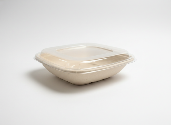 32oz  Square Fiber Bowl - 8”x8”x2”